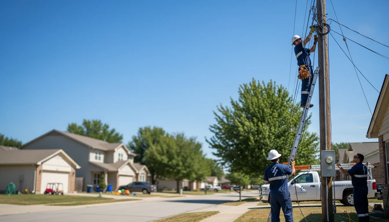 Residential electrician providing installation services in Hayes, SD